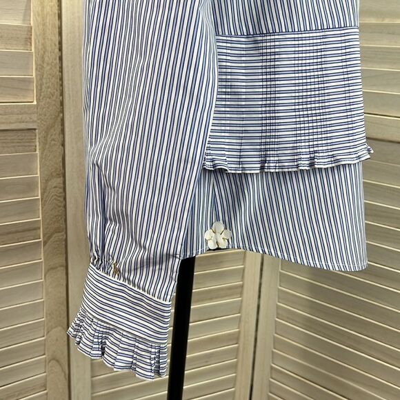 Le Sarte Pettegole Stripe Shirt Blouse 44 / 8 - Picture 5 of 13